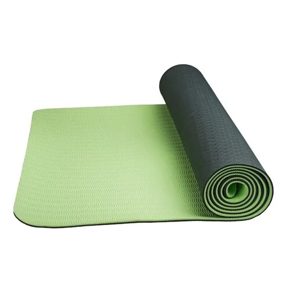 Килимок для йоги та фітнесу Power System PS-4060 TPE Yoga Mat Premium 183х61х0,6см зелений (4060GN-0), Колір: Зелений, зображення 2