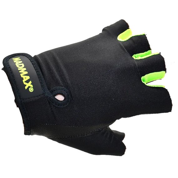 Перчатки для фитнеса MadMax MFG-251 Rainbow Green S (MFG-251-GRN_S), Размер: S, Цвет: Чёрный/Зелёный, изображение 5