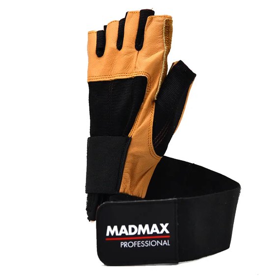 Рукавички для фітнесу MadMax MFG-269 Professional Brown XL (MFG-269-NTB_XL), Розмір: XL, Колір: Коричневий, зображення 2
