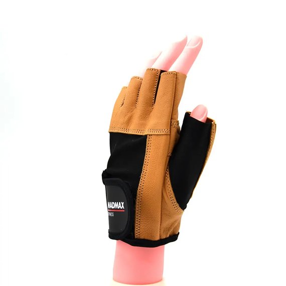Перчатки для фитнеса MadMax MFG-444 Fitness Brown XL (MFG-444-NTB_XL), Размер: XL, Цвет: Коричневый, изображение 3