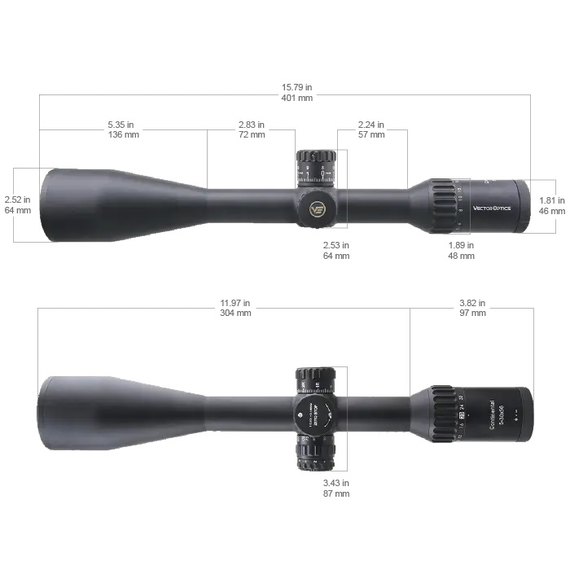 Оптичний приціл  Vector Optics Continental X6 Tactical 5-30X56 (30mm) SFP ARI Illum (SCOL-47), зображення 5
