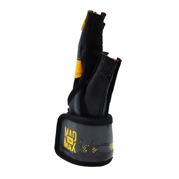 Перчатки для фитнеса MadMax MFG-880 Signature Black/Grey/Yellow XL (MFG-880_XL), Размер: XL, изображение 3