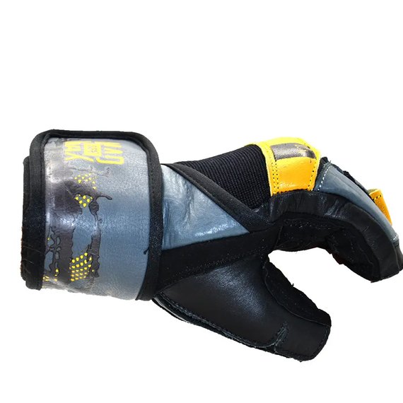 Перчатки для фитнеса MadMax MFG-880 Signature Black/Grey/Yellow XL (MFG-880_XL), Размер: XL, изображение 5