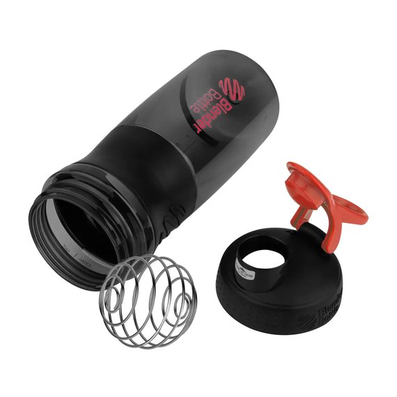 Шейкер спортивний  BlenderBottle SportMixer Flip 28oz/820ml Black/Red (SM 28oz Black/Red), Колір: Black/Red, зображення 3