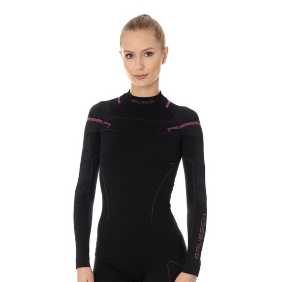 футболка з довгим рукавом Brubeck Thermo LS13100A black/pink S (LS13100A-black/pink-s), Розмір: S, Зріст: 158-164 см, зображення 2