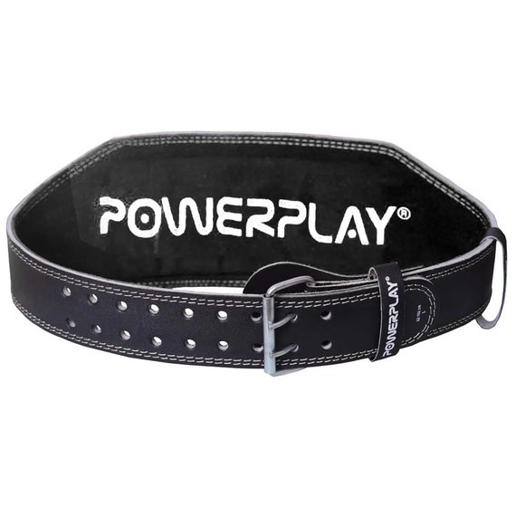 Пояс для важкої атлетики PowerPlay 5053 чорний M (PP_5053_M_Black/Black), Розмір: M, зображення 2
