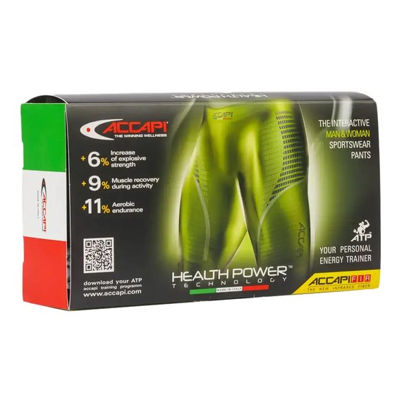 Термоштаны мужские Accapi HealthPower Black/Lime L (ACC NA403.909-L), изображение 4