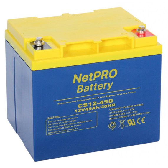 Акумуляторна батарея NetPRO 12V 45Ah CS12-45D