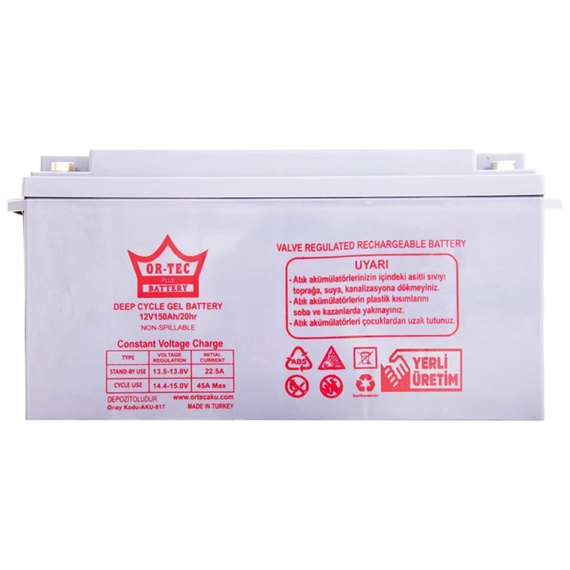 Акумуляторна батарея OR-TEC 12V 150Ah GEL BATTERY (6848971)