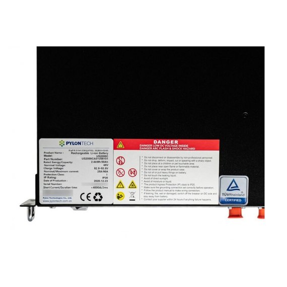 Акумуляторна батарея Pylohtech US2000C 48V 50Ah LiFePo4 (6848978), зображення 4