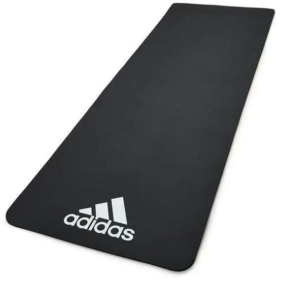 Коврик для фитнеса Adidas Fitness Mat черный 183x61x1 см (ADMT-11015BL), Цвет : Чёрный, Длина, мм : 1830 мм, изображение 3