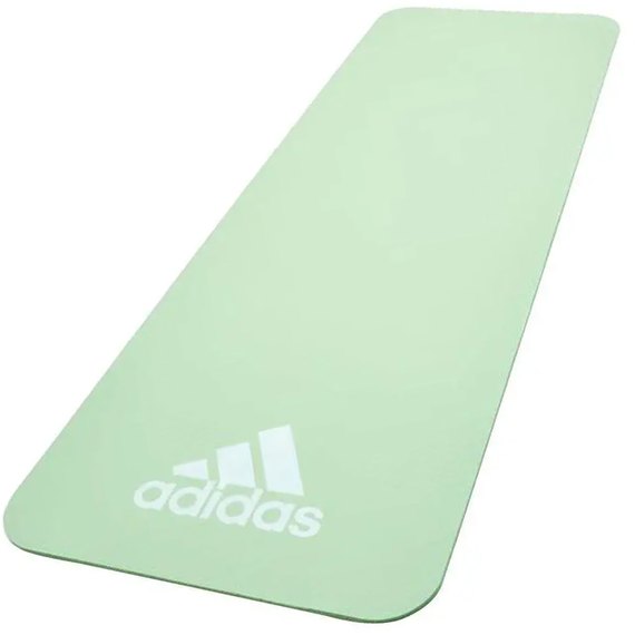 Коврик для фитнеса Adidas Fitness Mat зеленый 173x61x0.7 см (ADMT-11014GN), Цвет : Зелёный, изображение 2