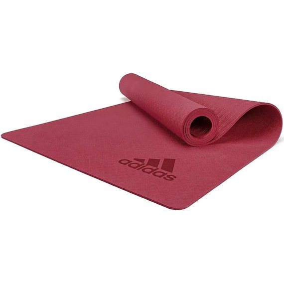 Килимок для йоги Adidas Premium Yoga Mat червоний 176х61х0.5 см (ADYG-10300MR), Колір: Червоний