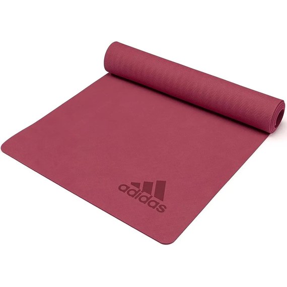 Килимок для йоги Adidas Premium Yoga Mat червоний 176х61х0.5 см (ADYG-10300MR), Колір: Червоний, зображення 2