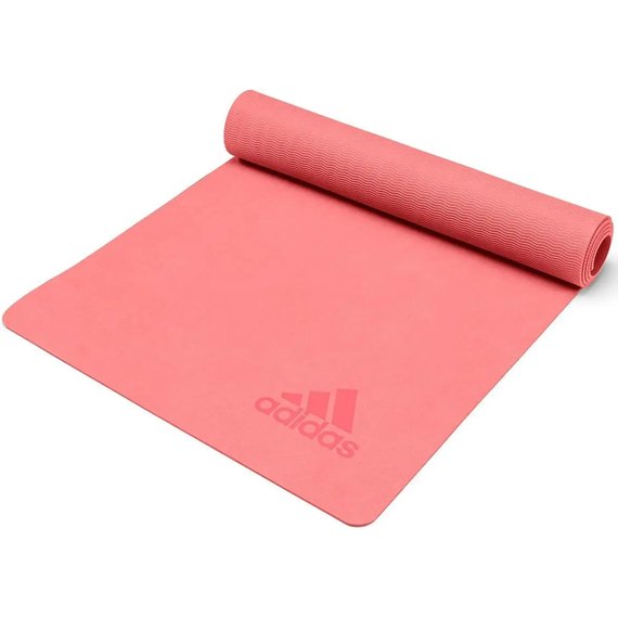 Коврик для йоги Adidas Premium Yoga Mat розовый 176х61х0.5 см (ADYG-10300PK), Цвет : Коралловый, изображение 2