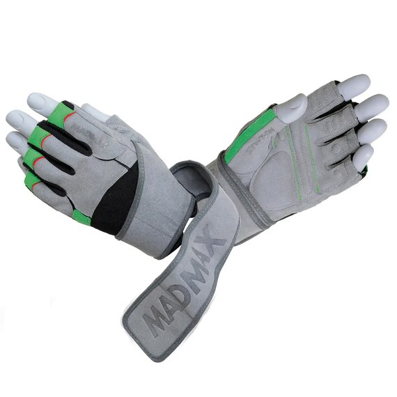 Перчатки для фитнеса MadMax MFG-860 Wild Grey/Green XXL (MFG-860_XXL), Размер: XXL