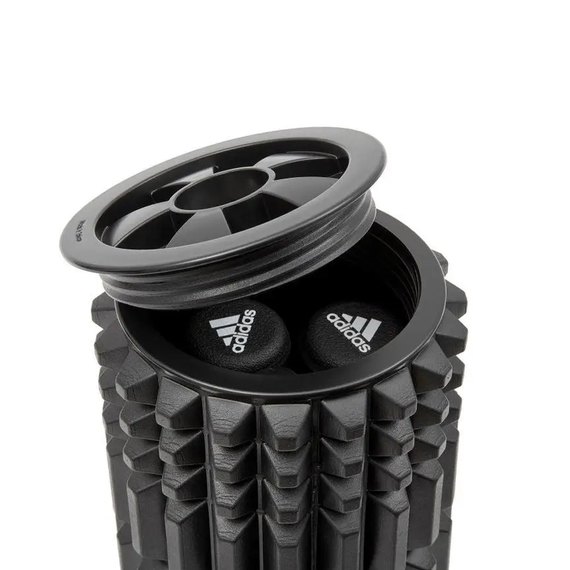 Ролик для фітнесу Adidas Foam Ab Roller чорний 44x12.8x12.8 см (ADAC-11405), зображення 5