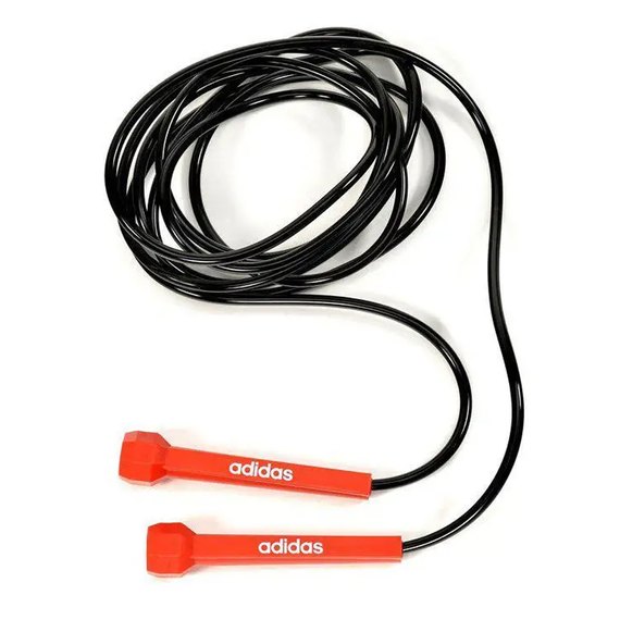 Скакалка Adidas Essential Skipping Rope черный/красный 3 м (ADRP-11017)