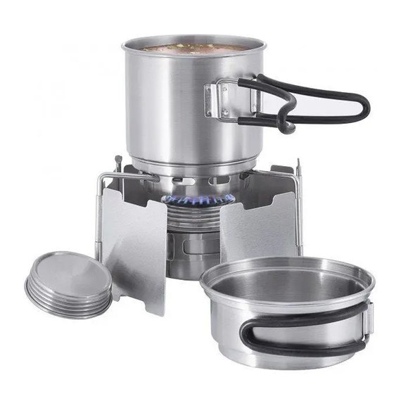 Спиртовая горелка Tatonka Alcohol Burner Set, Silver (TAT 4133.000)