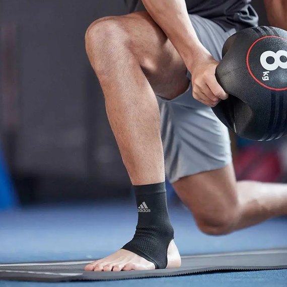 Фиксатор щиколотки Adidas Performance Ankle Support черный/синий L (ADSU-13313BL), Размер: L, Цвет: Чёрный/Синий, изображение 4