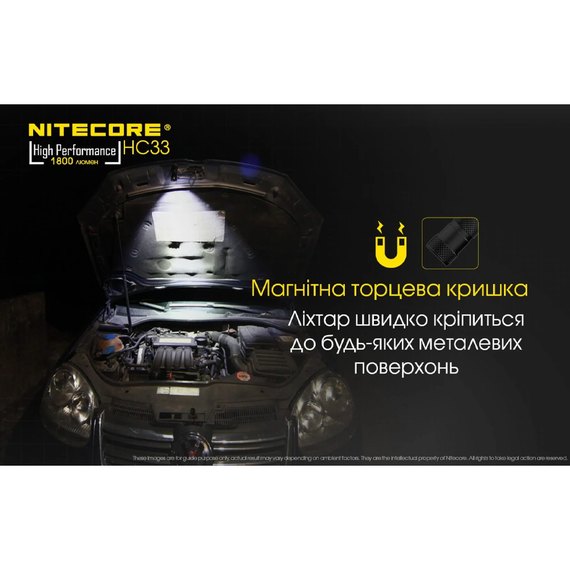 Налобный фонарь Nitecore HC33 (6-1282), изображение 9