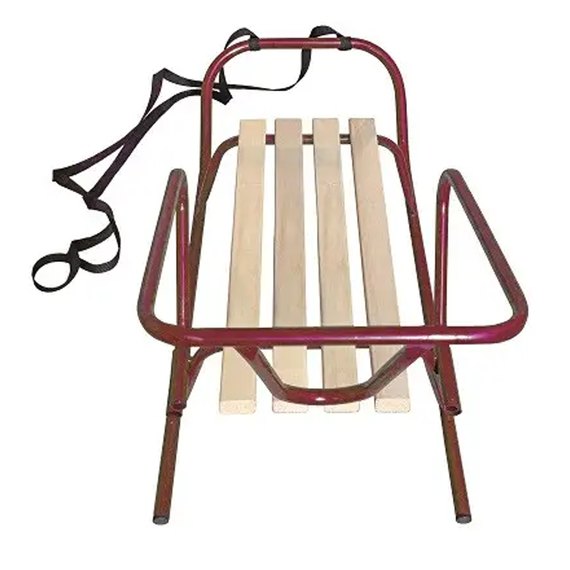 Санки Snower Зимко бордовые (4820211101435_1), Цвет: Бордовый, изображение 3