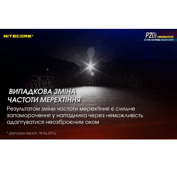 Тактический фонарь Nitecore P20i (6-1119_i), изображение 12