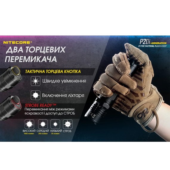 Тактический фонарь Nitecore P20i (6-1119_i), изображение 13
