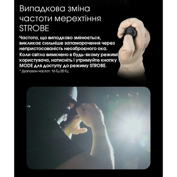 Тактический фонарь Nitecore P23i (6-1489), изображение 9