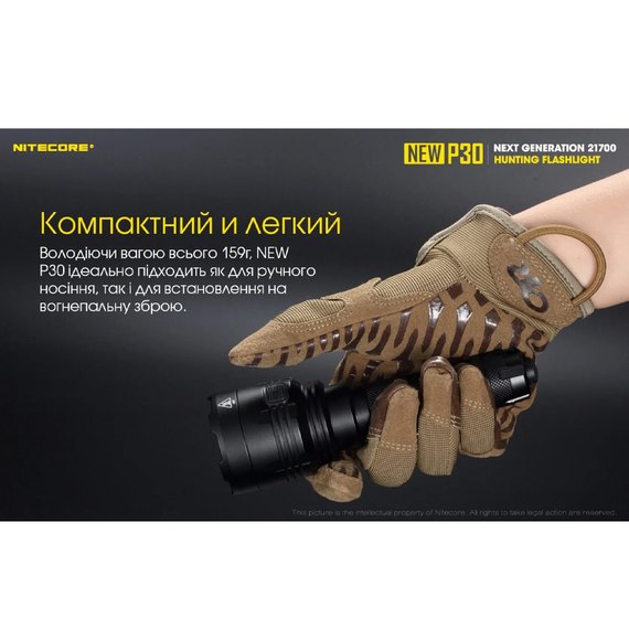 Тактичний ліхтар Nitecore P30 (6-1233_new_set), зображення 11
