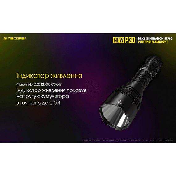 Тактичний ліхтар Nitecore P30 (6-1233_new_set), зображення 22