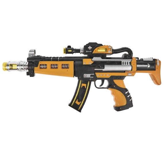 Игрушечный свето-звуковой автомат ZIPP Toys Оружие будущего Желтый (819)