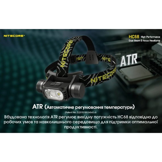 Налобный фонарь Nitecore HC68 (6-1462), изображение 24