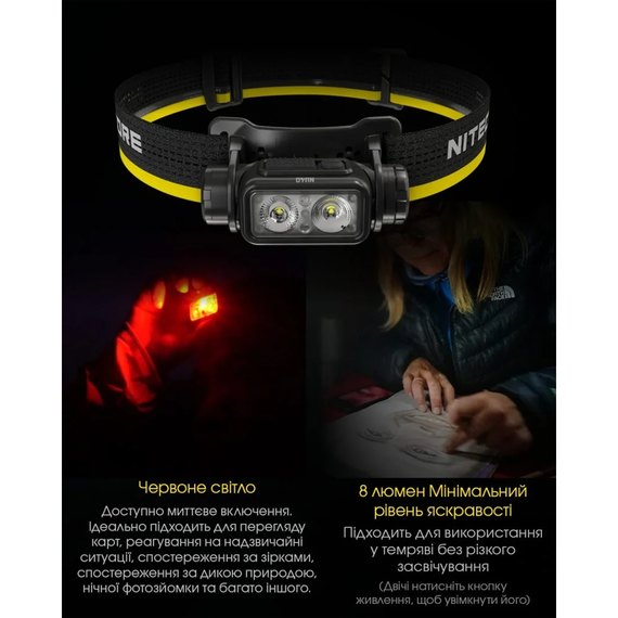 Налобний ліхтар Nitecore NU40 (6-1499), зображення 16