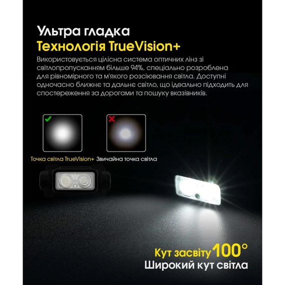 Налобний ліхтар Nitecore NU40 (6-1499), зображення 13