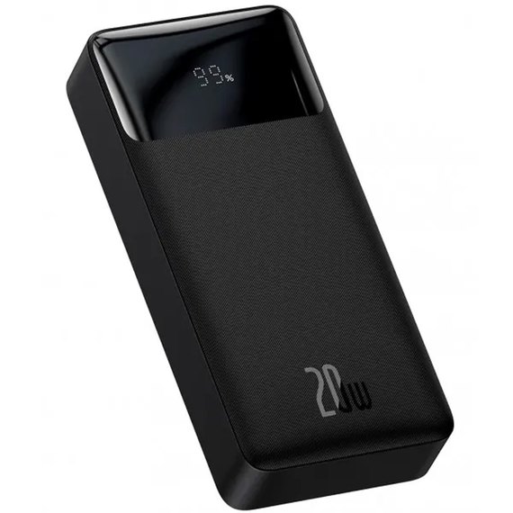 Повербанк Baseus Bipow Digital Display 20000 mAh 20W Black (PPDML-M01), Колір: Чорний, зображення 2