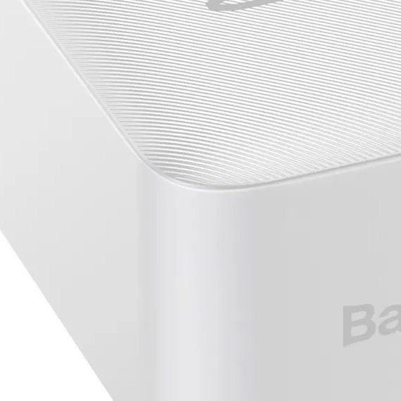 Повербанк Baseus Bipow Digital Display 30000 mAh 15W White (PPDML-K02), Цвет : Белый, изображение 5