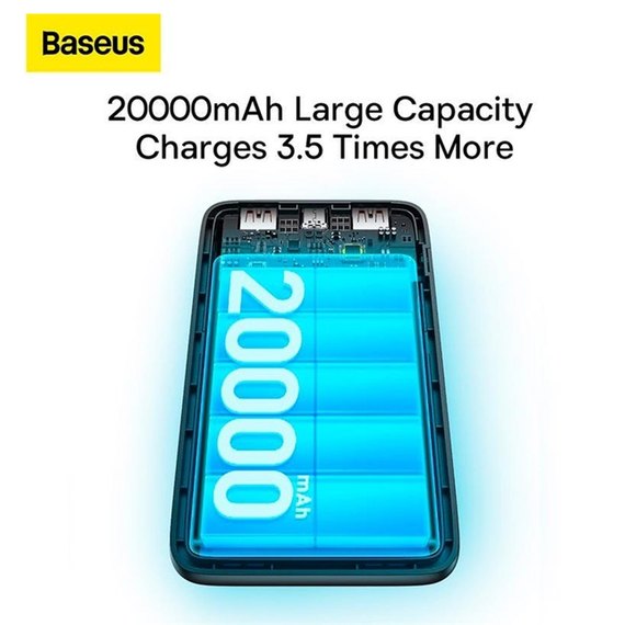 Повербанк Baseus Bipow Pro Digital Display Fast Charge 20000 mAh 22.5W Black (PPBD040301), зображення 10