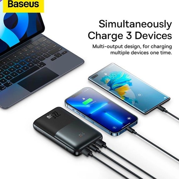 Повербанк Baseus Bipow Pro Digital Display Fast Charge 20000 mAh 22.5W Black (PPBD040301), зображення 11