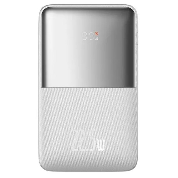 Повербанк Baseus Bipow Pro Digital Display Fast Charge 20000 mAh 22.5W White (PPBD030002), Цвет : Белый