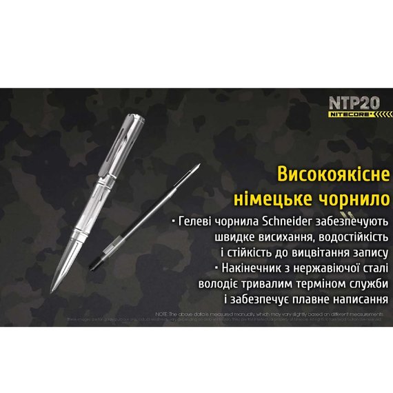 Ручка тактическая Nitecore NTP20 титановая (6-1136_NTP20), изображение 5