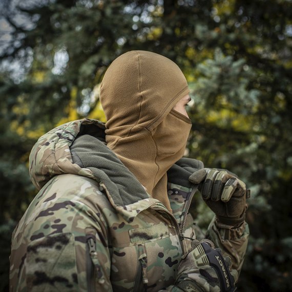 Балаклава-ниндзя M-TAC Polartec флис coyote brown S/M (51680017), Цвет : Coyote, Размер: S/M, изображение 8