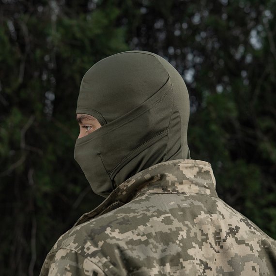 Балаклава-ниндзя M-TAC Polartec потоотводящая army olive S (40411062), Цвет : Olive, Размер: S, изображение 11