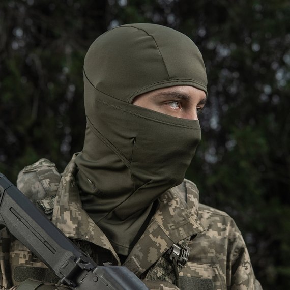 Балаклава-ниндзя M-TAC Polartec потоотводящая army olive S (40411062), Цвет : Olive, Размер: S, изображение 7