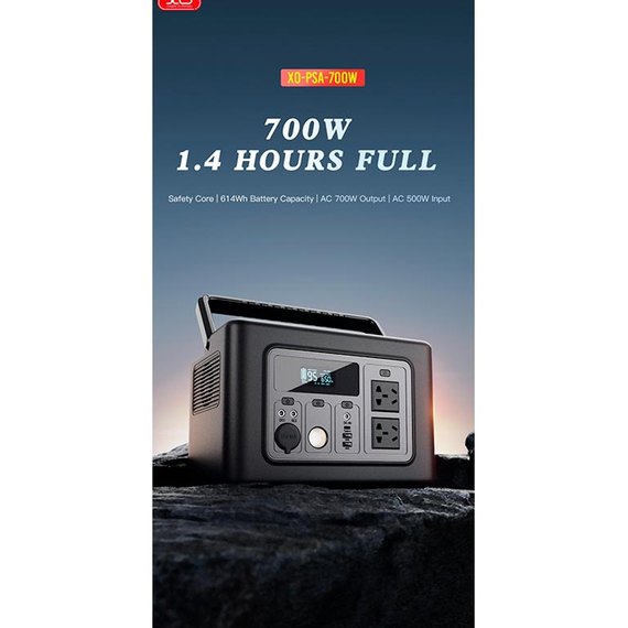 Портативная электростанция XO PSA Energy storage power 192000mAh 700W Black (000009150), изображение 4