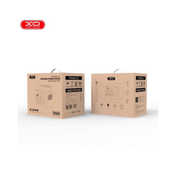 Портативная электростанция XO PSA Energy storage power 192000mAh 700W Black (000009150), изображение 9