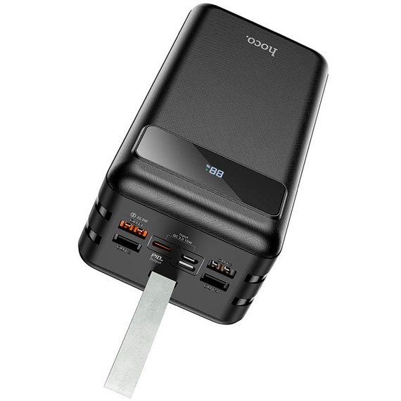 Повербанк HOCO Electric fully compatible J86B 60000 mAh 20W Black (6931474771742), Цвет : Чёрный, изображение 3