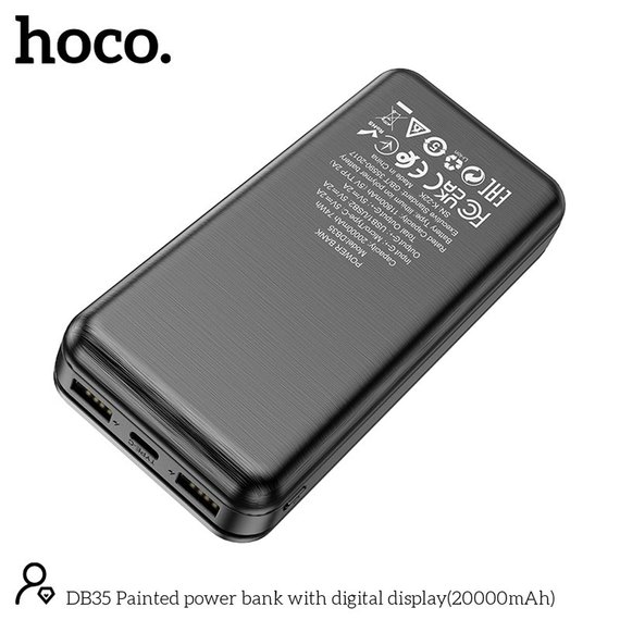 Повербанк HOCO Painted DB35 20000 mAh Black (6931474792150), зображення 4