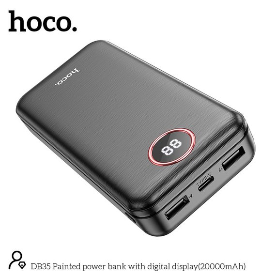Повербанк HOCO Painted DB35 20000 mAh Black (6931474792150), зображення 8