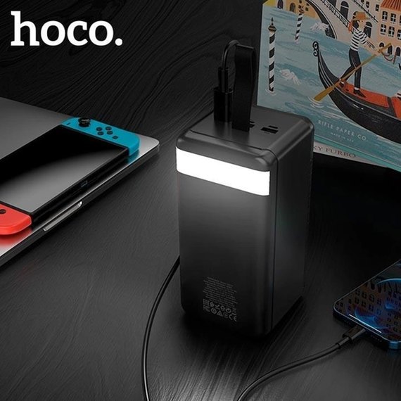 Повербанк HOCO Super DB31A 80000 mah Black (000009249), Ёмкость: 80 000 mAh, изображение 6